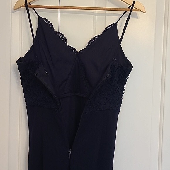 Lulus Leandra Navy Blue Lace Maxi Dress Size S - Picture 10 of 14